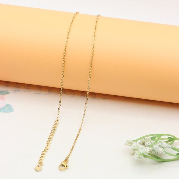 Gold Plated Green Evil Eye Pendant Necklace, XPNL0306 - Picture 13 of 13